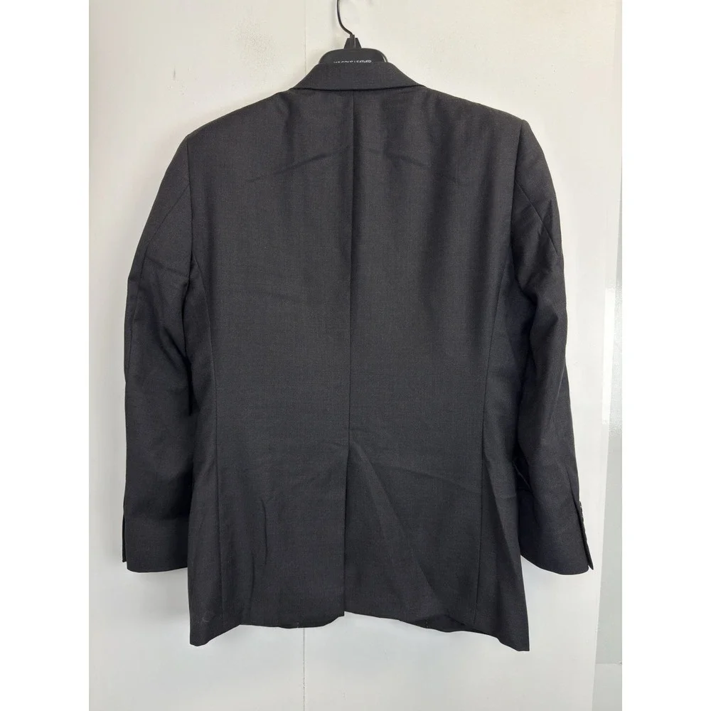Hart Schaffner Marx‎ Mens Blazer Sport coat Jacket 40S Dark Gray Worsted Wool